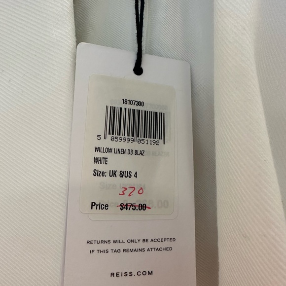 Reiss white linen blazer - Picture 4 of 5